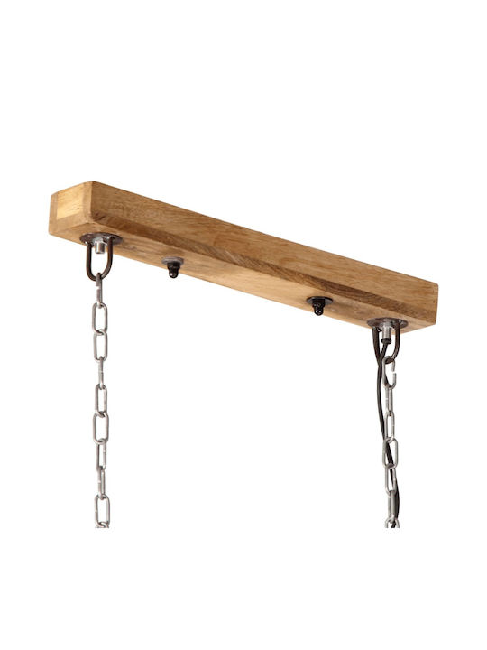 vidaXL Lustră Bronz pentru 25 Becuri E27 90x24x111cm.