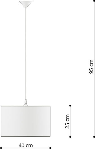 Sollux Hängelampe Mehrfarbig 40cm.