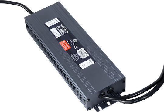 GloboStar Einstellbares Dimmbares LED-Netzteil Wasserdicht IP68 Leistung 300W mit Ausgangsspannung 24V