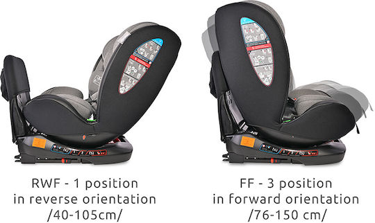 Lorelli Ares Baby Car Seat i-Size with Isofix Grey Jasper