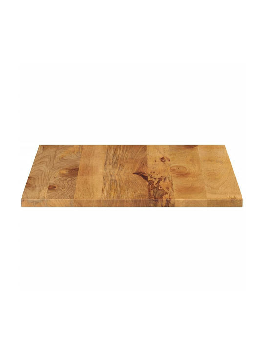 vidaXL Pătrată Suprafața mesei din Lemn Masiv în culoarea Maro 80x80x3.8cm 371675 1buc