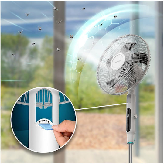 Cecotec EnergySilence 1600 Moskito Вентилатор Стоящ Вентилатор 65W с Дистанционно Бял