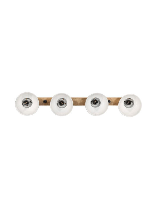 vidaXL Lamp Wall with Socket E27 Bronze 90x25cm