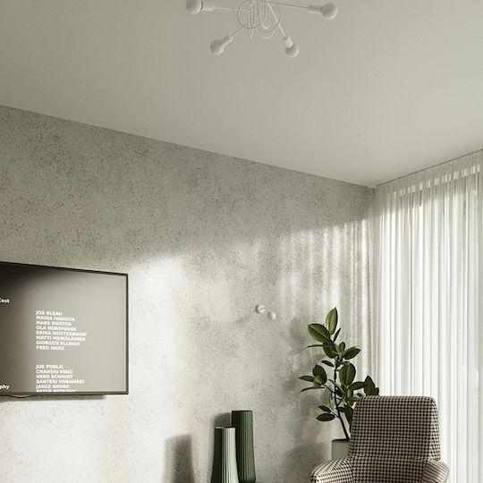 Sollux Modern Lamp Wall with Socket E27 White 20cm