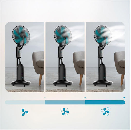 Cecotec EnergySilence 490 FreshEssence Misting Fan 90W 40cm Diameter With Remote Control Black