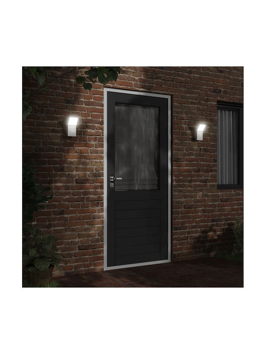 vidaXL Wandmontiertes Außenlicht LED IP54 9W Mit Warmweißem Licht 10x15x22cm