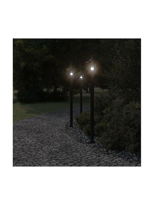 vidaXL Φωτιστικό Κολώνα Εξωτερικού Χώρου 60W IP44 για Ντουί E27 Μαύρο
