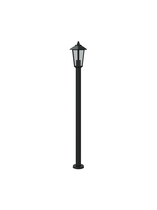 vidaXL Φωτιστικό Κολώνα Εξωτερικού Χώρου 60W IP44 για Ντουί E27 Μαύρο