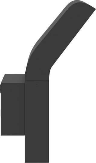 vidaXL Стенен Външен Осветител LED IP54 9W с Топла Бяла Светлина 10x15x22см