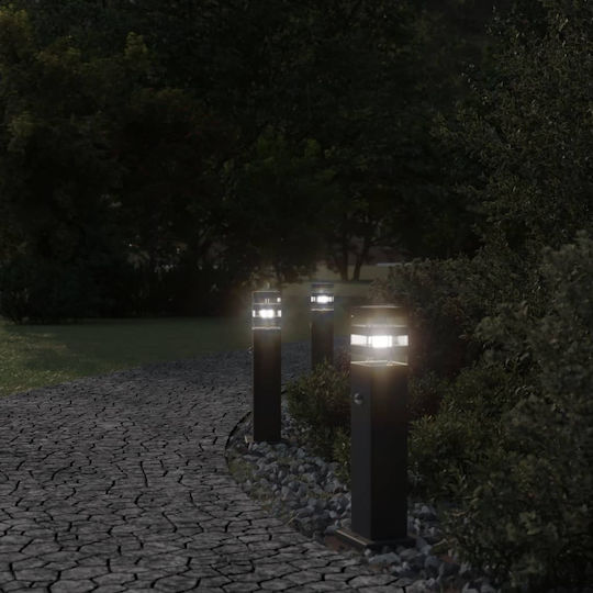 vidaXL Solar Light Floor Column 11W with Motion Sensor and Photocell IP44 14cmx14cmx50cmcm