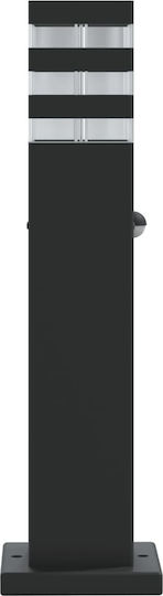 vidaXL Solar Light Floor Column 11W with Motion Sensor and Photocell IP44 14cmx14cmx50cmcm