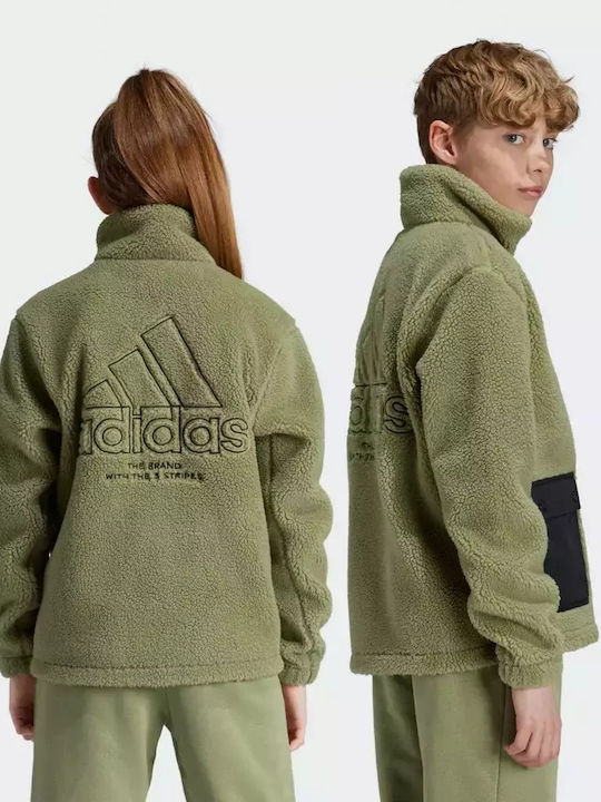 adidas Παιδικό Αθλητικό Μπουφάν Πράσινο