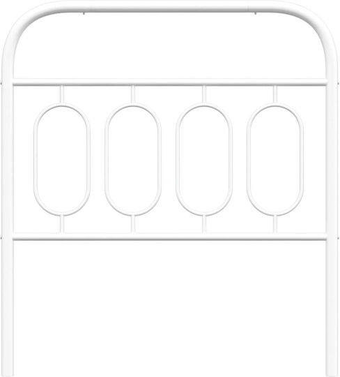 vidaXL Metallic White Bed Headboard 95x100cm
