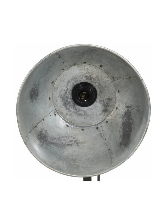 vidaXL Vintage Floor Lamp H100xW30cm. with Socket for Bulb E27 Silver