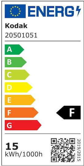 Kodak LED Bulb 15W for Socket B22 and Shape A65 Cool White 1350lm