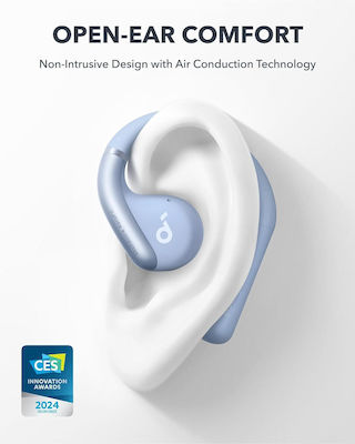 Soundcore by Anker AeroFit Air Conduction Bluetooth Handsfree Căști cu Rezistență la Transpirație și Carcasă de Încărcare Albastru