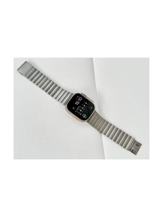 Mobile Origin Armband Rostfreier Stahl Silber (Apple Watch 44/45/46mm/Ultra 49mm)