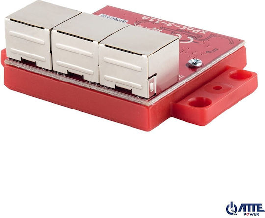 Atte Power Schalter für CCTV-Systeme Silver xPoE-3-11