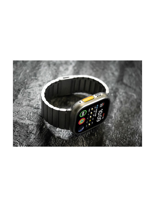 Mobile Origin Armband Rostfreier Stahl Silber (Apple Watch 44/45/46mm/Ultra 49mm)