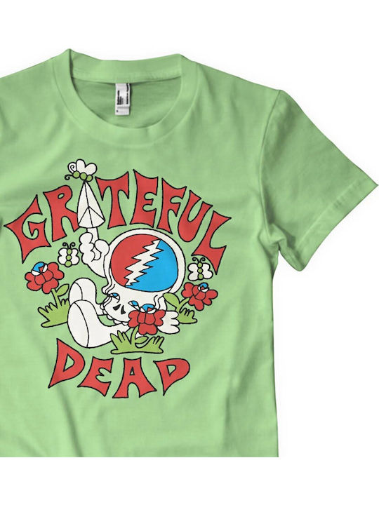 Paperinos Grateful Dead Peace T-shirt Πράσινο Βαμβακερό