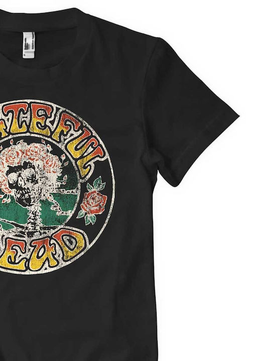 Paperinos Grateful Dead T-shirt Μαύρο Βαμβακερό