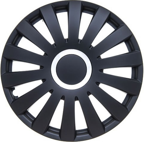 Carman Set Capace De Roți Auto 4 Bucăți 15 Negru/Negru