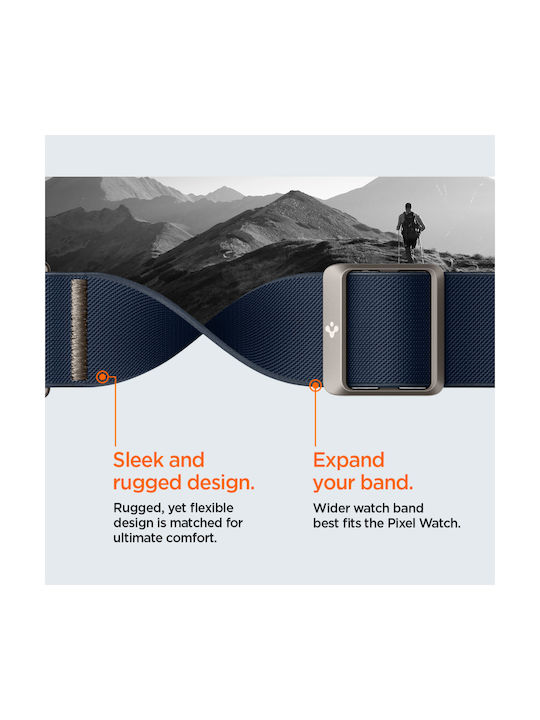 Spigen FIT LITE Λουράκι Υφασμάτινο Μπλε (Google Pixel Watch 1 / 2 / 3 / 4 41mm)