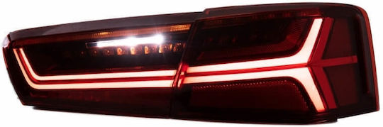 Πισινά Φανάρια Set Audi A6 C7 11-15 Led Bar Dynamic Κόκκινο Crystal Eagle Eyes