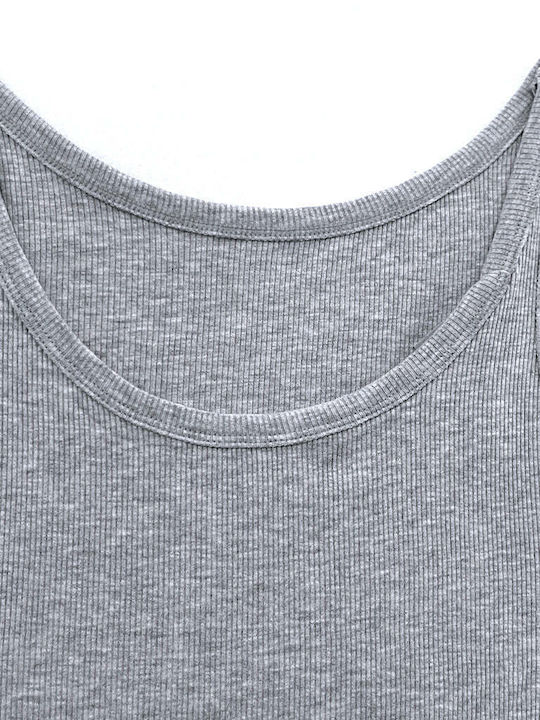 Ustyle Women's Athletic Blouse with Straps Gray