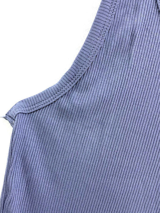 Women's Blouse with Straps Blue