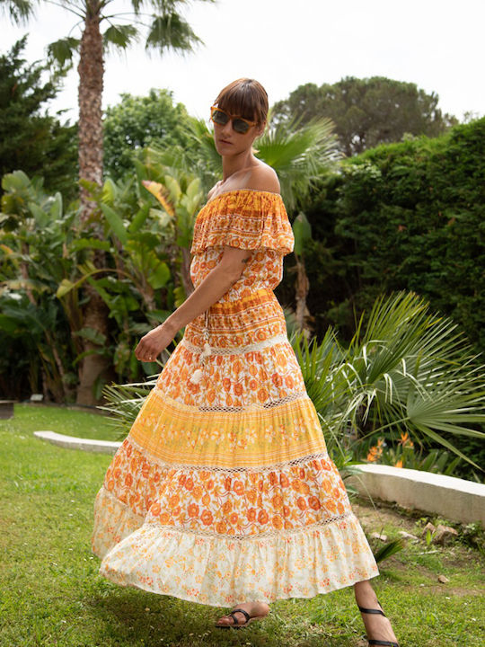 Sommer Kleid Orange
