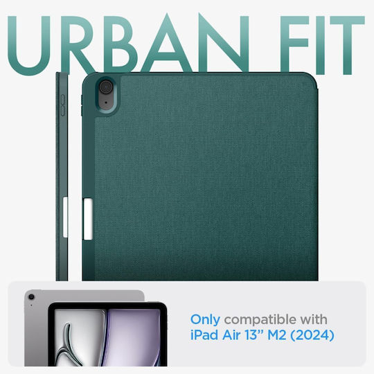 Spigen Urban Fit Flip Cover Durable Green Tablet Case (iPad Air 13" 2024/2025/2026)