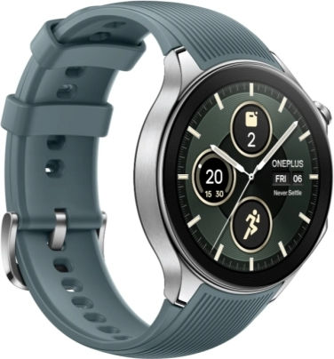 OnePlus Watch 2 Stainless Steel 47mm Waterproof with Heart Rate Monitor (Radiant Steel)