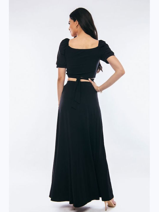 Damen Crop Top Schwarz