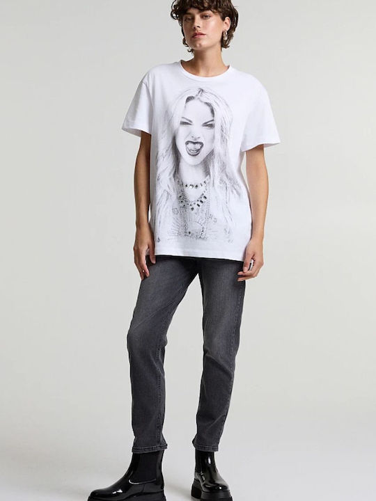 BSB Damen Oversized T-Shirt White