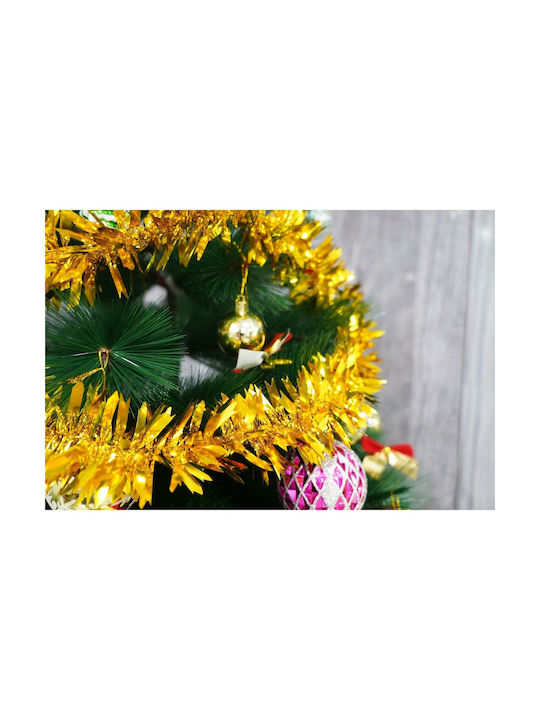 Crăciun Panglică Plastică Auriu 200x6.5cm 1buc
