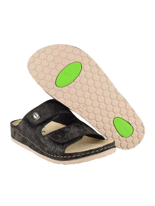 Women's Flat Sandals Anatomic in Black Color