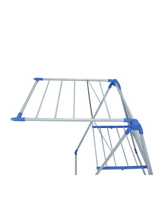 Uncle George Metallic Folding Floor Clothes Drying Rack 133x53cm