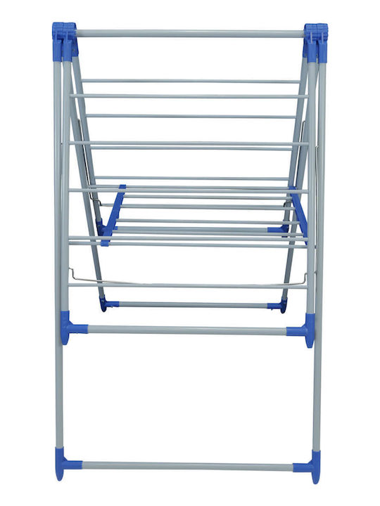 Uncle George Metallic Folding Floor Clothes Drying Rack 133x53cm