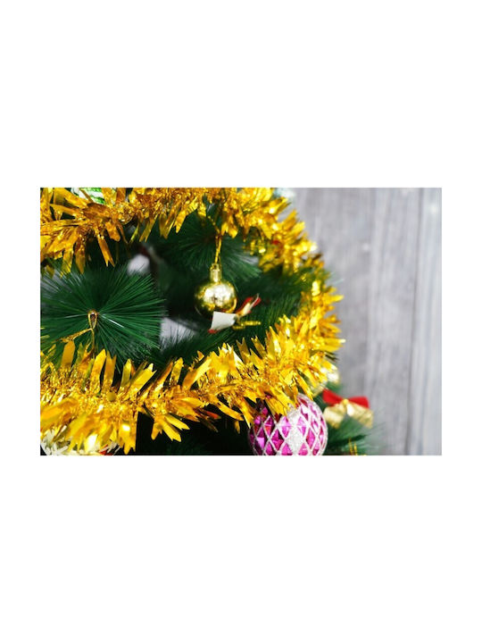 Crăciun Panglică Plastică Auriu 200x6.5cm 1buc