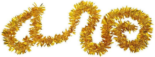 Christmas Ribbon Gold 200x6.5cm 1pc
