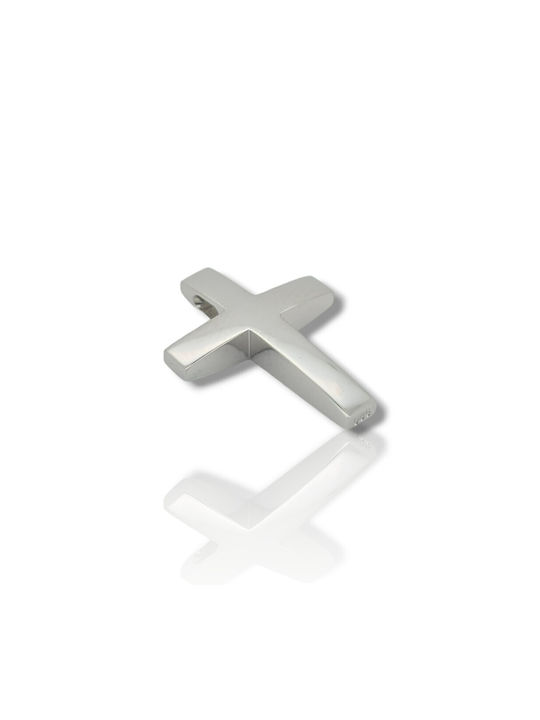 Mentzos White Gold Cross 14K