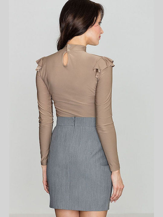 Lenitif Pencil Skirt in Gray color