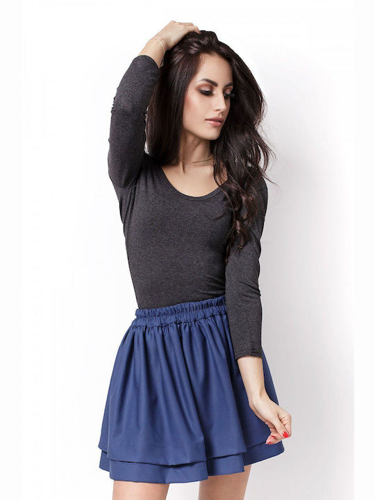 Ivon Mini Skirt in Blue color