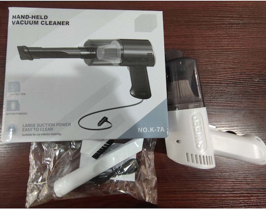 Aspirator De Mână Pentru Mașini Cu Cablu Bricheta 12V 120W Alb