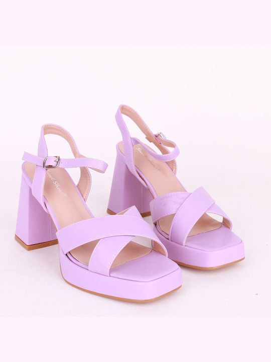 Alta Moda Damen Sandalen in Lila Farbe