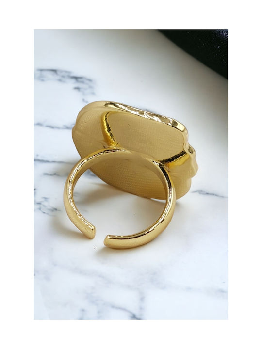 Women's Ring from Steel Gold Plated