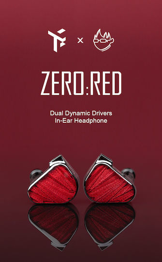 ShenzhenAudio Ακουστικά Ψείρες In Ear Truthear X Crinacle Zero Κόκκινα