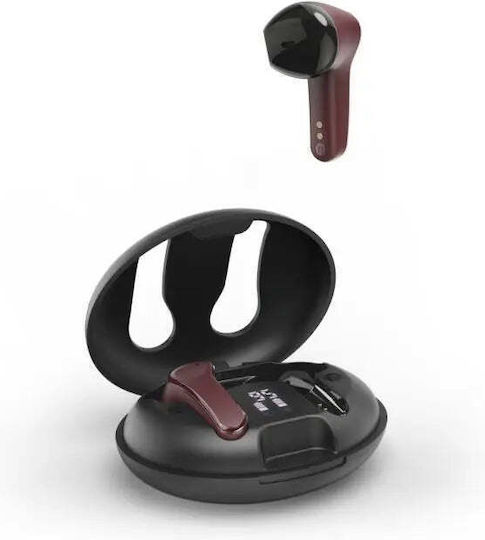 HAMA Spirit Unchained Earbud Bluetooth Handsfree Ακουστικά με Θήκη Φόρτισης Κόκκινα
