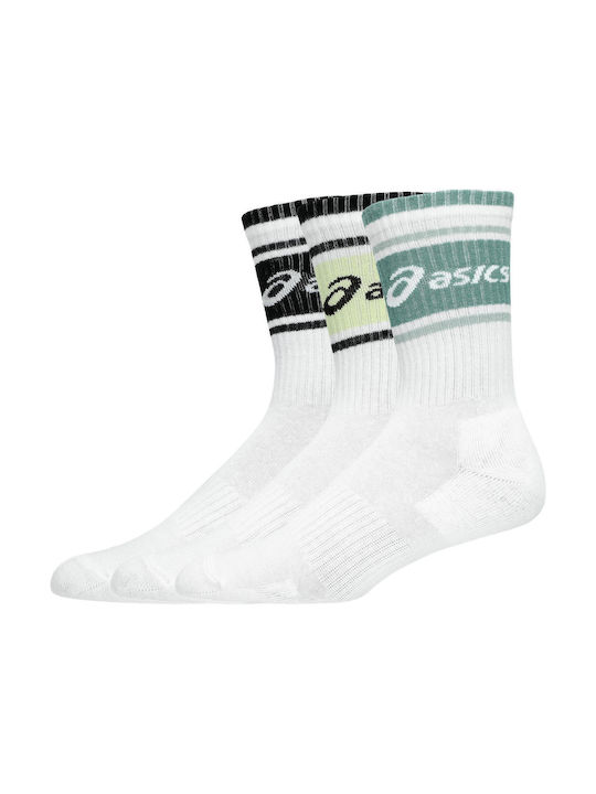 ASICS Running Κάλτσες Λευκές 3 Ζεύγη